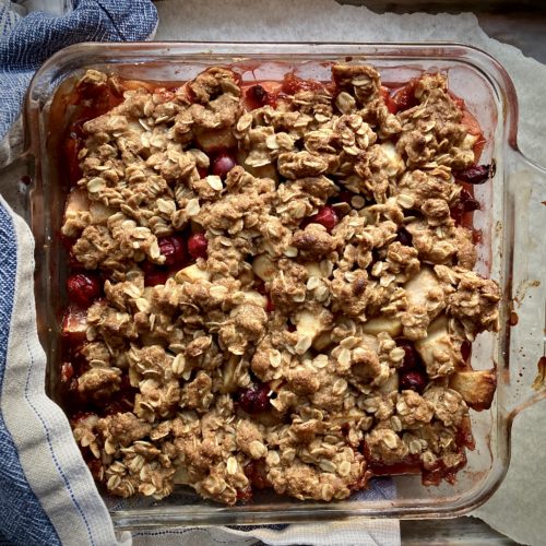 Pear, Apple & Cranberry Crisp