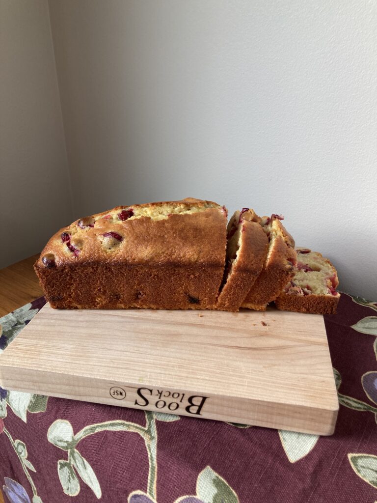Baked French Yogurt Cake with Cranberries